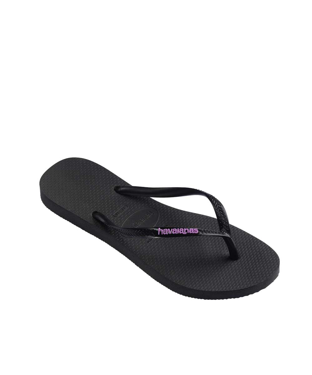 Havaianas Women's Slim Rubber Logo Thong